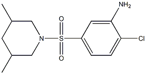 2-chloro-5-[(3,5-dimethylpiperidine-1-)sulfonyl]aniline 结构式