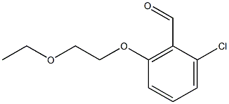 2-chloro-6-(2-ethoxyethoxy)benzaldehyde 结构式