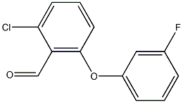 2-chloro-6-(3-fluorophenoxy)benzaldehyde 结构式