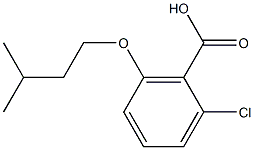 2-chloro-6-(3-methylbutoxy)benzoic acid 结构式