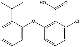 2-chloro-6-[2-(propan-2-yl)phenoxy]benzoic acid 结构式