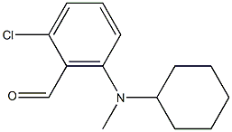 2-chloro-6-[cyclohexyl(methyl)amino]benzaldehyde 结构式