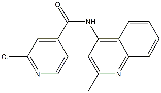 2-chloro-N-(2-methylquinolin-4-yl)pyridine-4-carboxamide 结构式