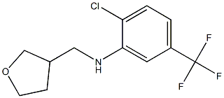 2-chloro-N-(oxolan-3-ylmethyl)-5-(trifluoromethyl)aniline 结构式