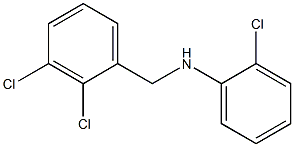 2-chloro-N-[(2,3-dichlorophenyl)methyl]aniline 结构式