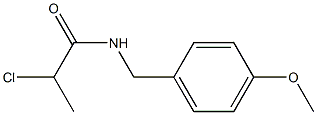 2-chloro-N-[(4-methoxyphenyl)methyl]propanamide 结构式