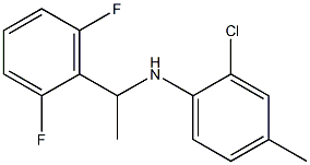 2-chloro-N-[1-(2,6-difluorophenyl)ethyl]-4-methylaniline 结构式