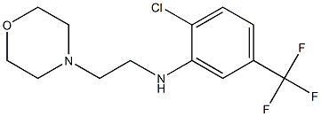 2-chloro-N-[2-(morpholin-4-yl)ethyl]-5-(trifluoromethyl)aniline 结构式