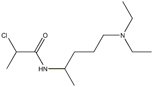 2-chloro-N-[5-(diethylamino)pentan-2-yl]propanamide 结构式