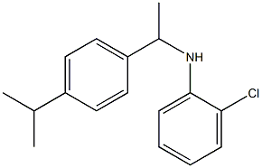 2-chloro-N-{1-[4-(propan-2-yl)phenyl]ethyl}aniline 结构式