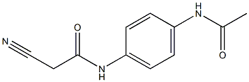 2-cyano-N-(4-acetamidophenyl)acetamide 结构式