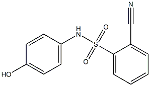 2-cyano-N-(4-hydroxyphenyl)benzene-1-sulfonamide 结构式