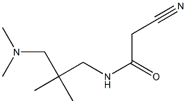 2-cyano-N-[3-(dimethylamino)-2,2-dimethylpropyl]acetamide 结构式