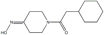 2-cyclohexyl-1-[4-(hydroxyimino)piperidin-1-yl]ethan-1-one 结构式