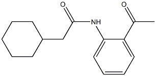 2-cyclohexyl-N-(2-acetylphenyl)acetamide 结构式