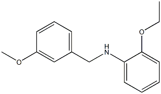 2-ethoxy-N-[(3-methoxyphenyl)methyl]aniline 结构式