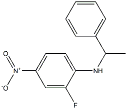 2-fluoro-4-nitro-N-(1-phenylethyl)aniline 结构式