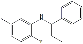 2-fluoro-5-methyl-N-(1-phenylpropyl)aniline 结构式