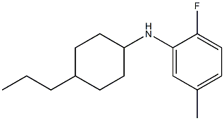 2-fluoro-5-methyl-N-(4-propylcyclohexyl)aniline 结构式