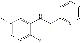 2-fluoro-5-methyl-N-[1-(pyridin-2-yl)ethyl]aniline 结构式