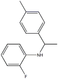 2-fluoro-N-[1-(4-methylphenyl)ethyl]aniline 结构式