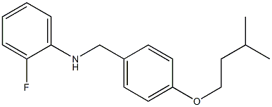 2-fluoro-N-{[4-(3-methylbutoxy)phenyl]methyl}aniline 结构式
