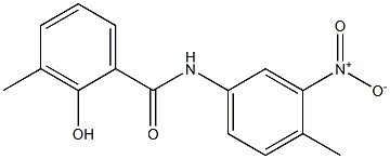 2-hydroxy-3-methyl-N-(4-methyl-3-nitrophenyl)benzamide 结构式