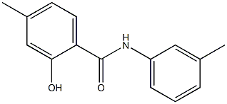 2-hydroxy-4-methyl-N-(3-methylphenyl)benzamide 结构式