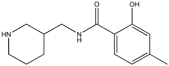 2-hydroxy-4-methyl-N-(piperidin-3-ylmethyl)benzamide 结构式