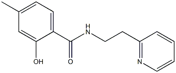 2-hydroxy-4-methyl-N-[2-(pyridin-2-yl)ethyl]benzamide 结构式