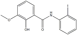 2-hydroxy-N-(2-iodophenyl)-3-methoxybenzamide 结构式