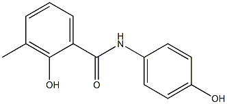 2-hydroxy-N-(4-hydroxyphenyl)-3-methylbenzamide 结构式