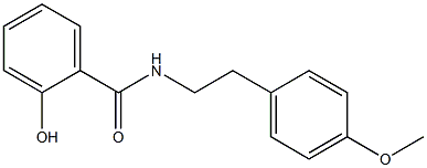 2-hydroxy-N-[2-(4-methoxyphenyl)ethyl]benzamide 结构式