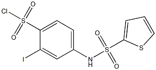 2-iodo-4-[(thien-2-ylsulfonyl)amino]benzenesulfonyl chloride 结构式