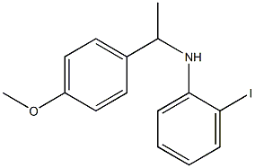 2-iodo-N-[1-(4-methoxyphenyl)ethyl]aniline 结构式