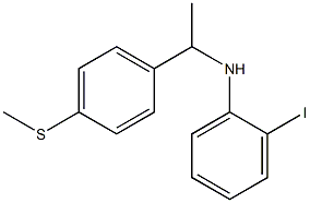 2-iodo-N-{1-[4-(methylsulfanyl)phenyl]ethyl}aniline 结构式