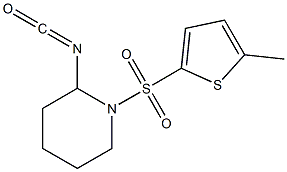 2-isocyanato-1-[(5-methylthiophene-2-)sulfonyl]piperidine 结构式