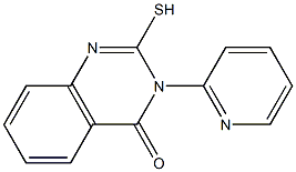 2-mercapto-3-pyridin-2-ylquinazolin-4(3H)-one 结构式