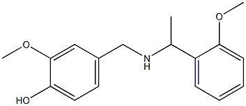 2-methoxy-4-({[1-(2-methoxyphenyl)ethyl]amino}methyl)phenol 结构式