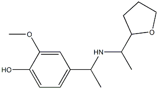 2-methoxy-4-(1-{[1-(oxolan-2-yl)ethyl]amino}ethyl)phenol 结构式