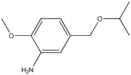 2-methoxy-5-[(propan-2-yloxy)methyl]aniline 结构式