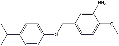 2-methoxy-5-[4-(propan-2-yl)phenoxymethyl]aniline 结构式