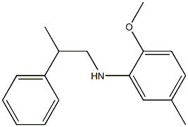 2-methoxy-5-methyl-N-(2-phenylpropyl)aniline 结构式