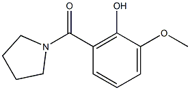 2-methoxy-6-(pyrrolidin-1-ylcarbonyl)phenol 结构式