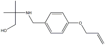 2-methyl-2-({[4-(prop-2-en-1-yloxy)phenyl]methyl}amino)propan-1-ol 结构式