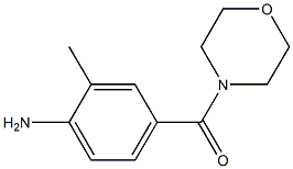 2-methyl-4-(morpholin-4-ylcarbonyl)aniline 结构式