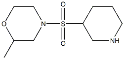 2-methyl-4-(piperidin-3-ylsulfonyl)morpholine 结构式