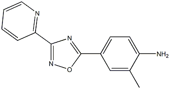 2-methyl-4-[3-(pyridin-2-yl)-1,2,4-oxadiazol-5-yl]aniline 结构式