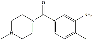 2-methyl-5-[(4-methylpiperazin-1-yl)carbonyl]aniline 结构式