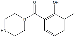 2-methyl-6-(piperazin-1-ylcarbonyl)phenol 结构式